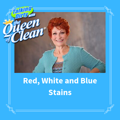 RED WHITE and BLUE STAINS