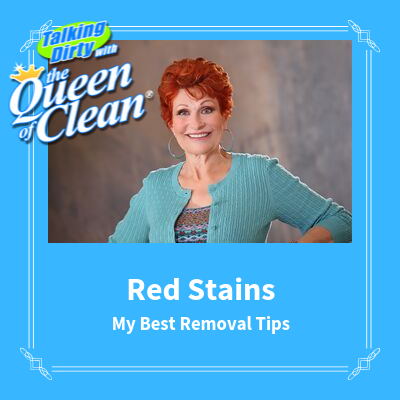 RED STAINS – My Best Removal Tips – VIDEO