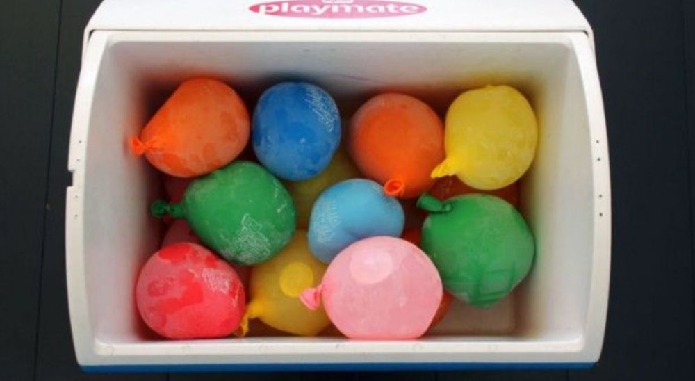 FROZEN WATER BALLOONS Keep Things COLD IN COOLER