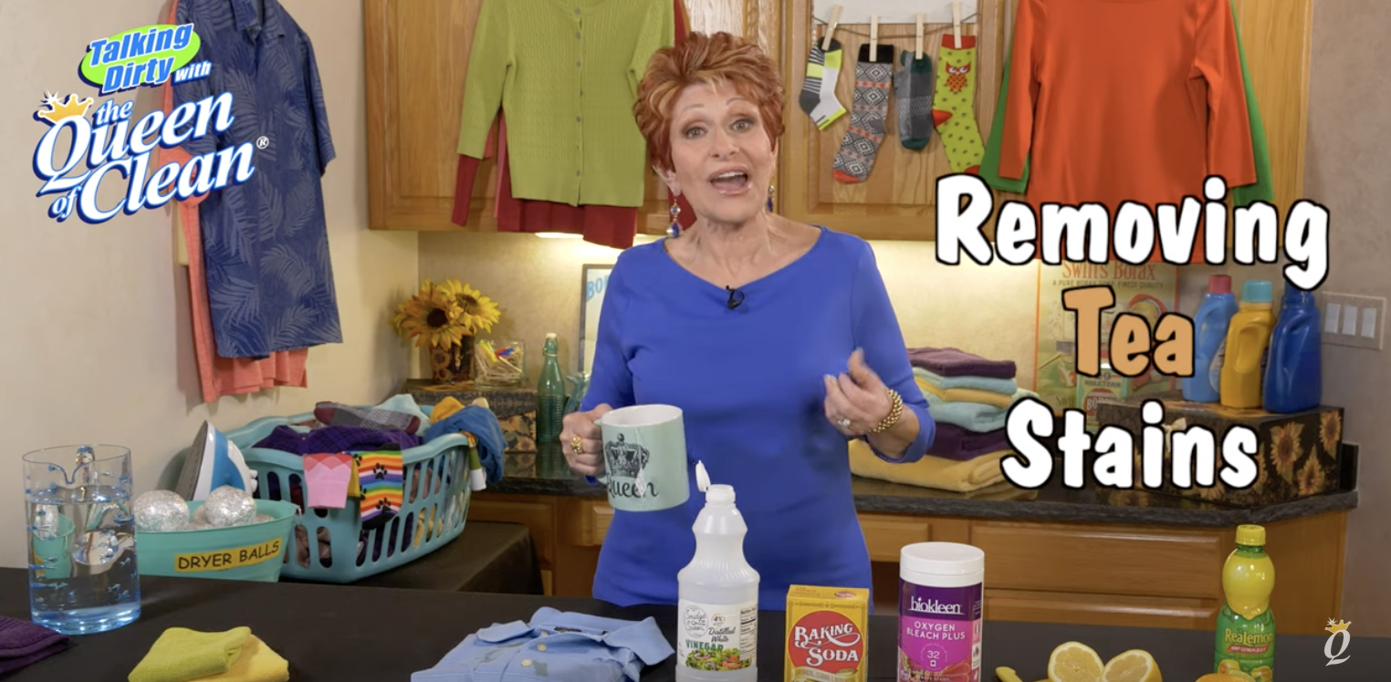 How to Remove TEA STAINS on Clothes Main The Queen's Library